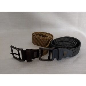 Set of 2 Nike Men's Golf G-Flex Stretch Woven Belts – Size XL (38–44) Bundle